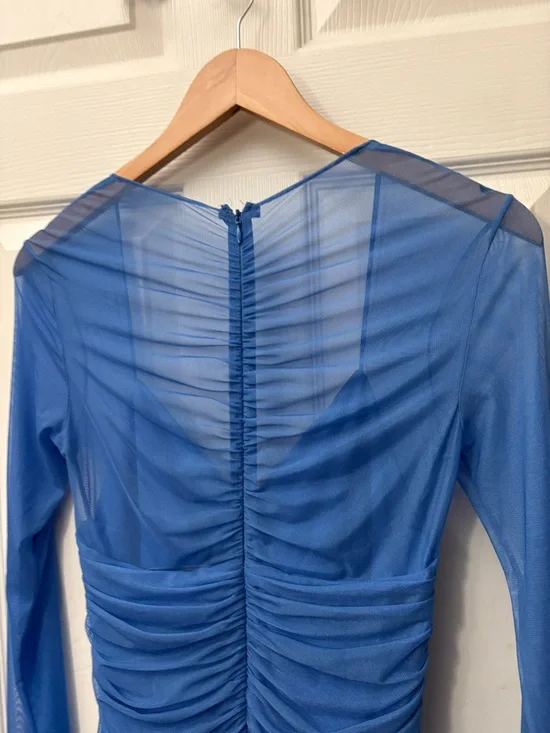 Fleur Du Mal Blue Cindy Mini Dress Party New - Picture 8 of 14